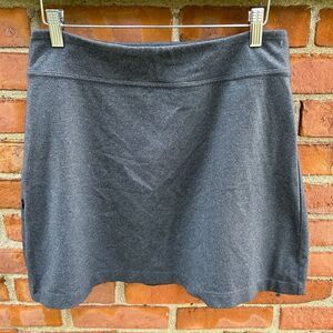 Athleta Gray A-Line Zipper Pocket Skirt